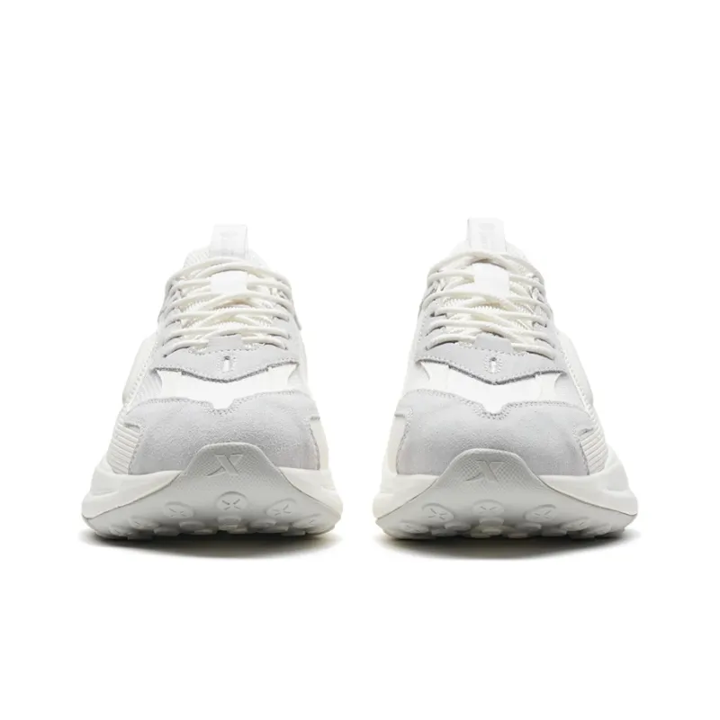 XTEP Casual Shoes Women's Low Top Sail White/Lunar Stone Gray-3