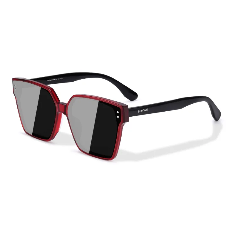 SUYAN Plate Frame Irregular Shape Sunglasses Unisex-9