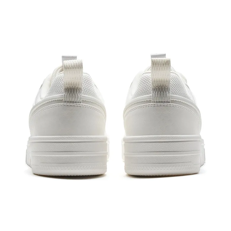 XTEP Alfalfa White Wear resistant And Lightweight Low Top Skateboard Shoes Men's Sail White-2