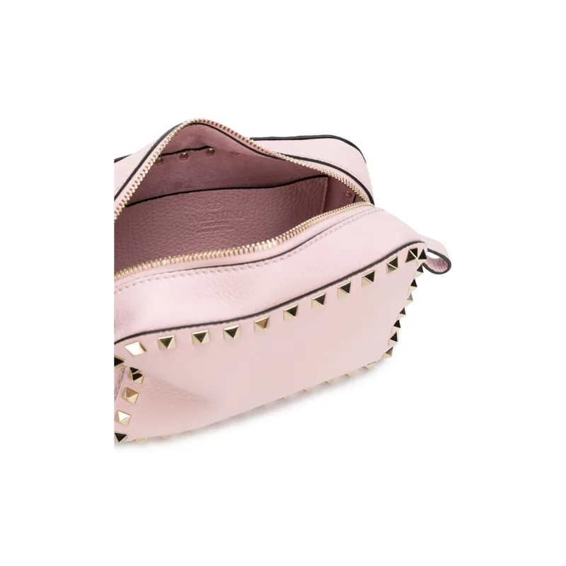 Valentino Leather Camera Bags Crossbody Bag Shoulder Bag Women's Pink-2