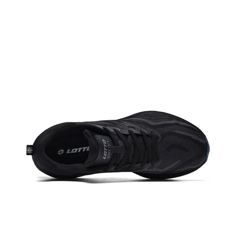 LOTTO Running Shoes Men Low Top Black/White/Neon Green/Orange Red/Red-8