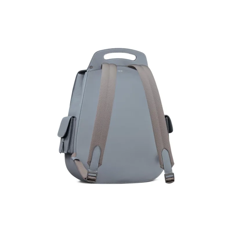 DIOR Gallop Grained Calfskin Backpack Large Size Men's Dio Gray-2