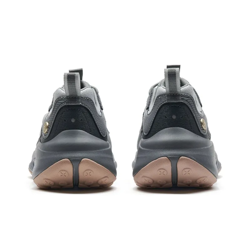 XTEP Casual Shoes Women's Low-Top Smoke Gray/Elegant Gray/Charcoal Gray-4