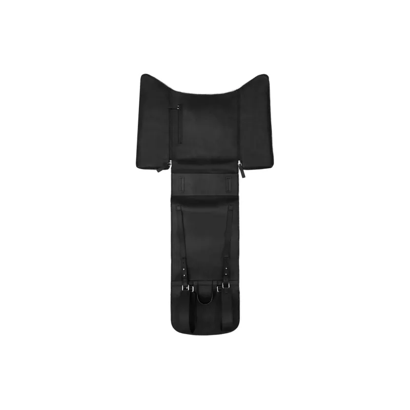 BONASTRE Cow Leather Backpack Unisex Black-4
