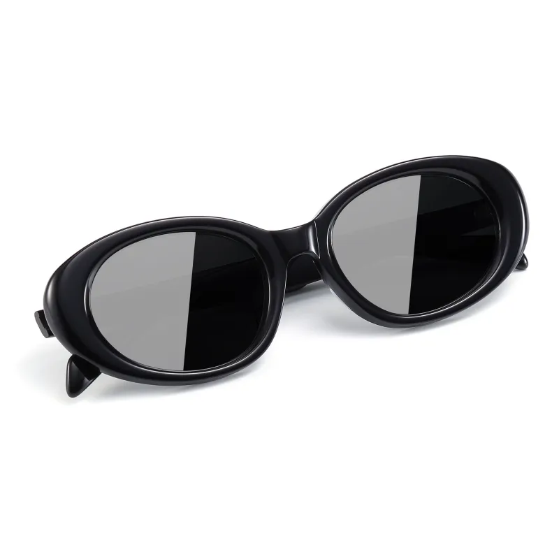 SUYAN Plate Frame Oval Sunglasses Unisex-0