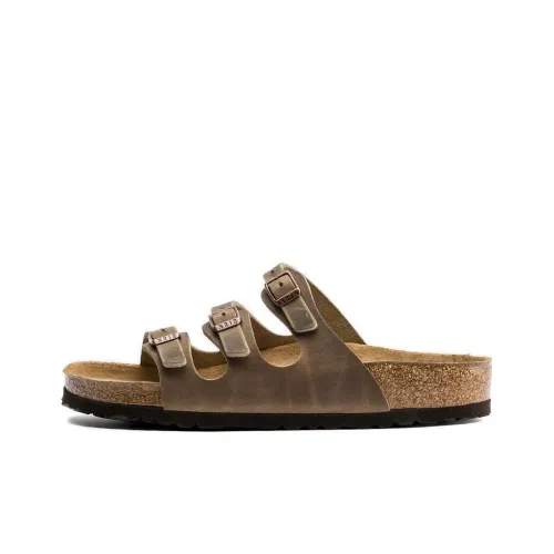 Birkenstock Slide Slippers Women's Tobacco Brown