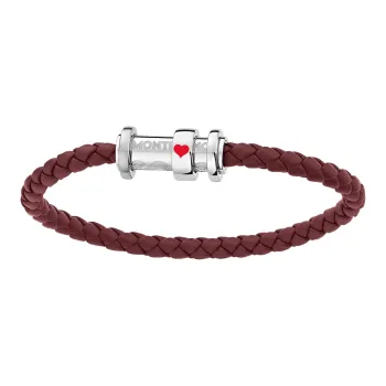 MONTBLANC Leather Bracelets Unisex Red