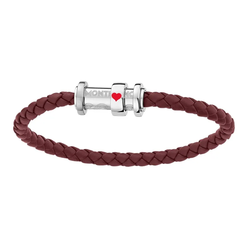 MONTBLANC Leather Bracelets Unisex Red-0