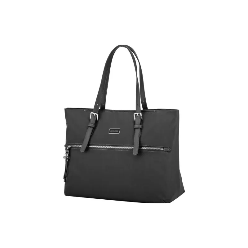 SAMSONITE Nylon Tote Bag Shopping Bag One Shoulder Handbag Medium Size Women's Black-1