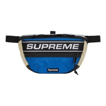 Supreme Water Resistant Nylon Crossbody Bags Fanny Pack Regular Unisex Blue Gray Multicolor