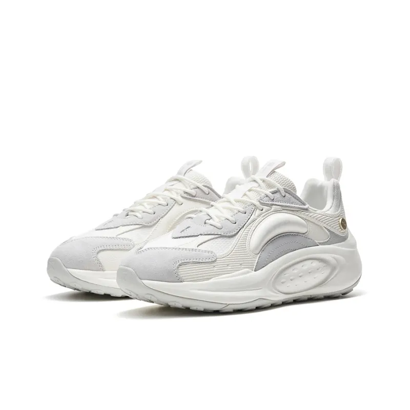 XTEP Casual Shoes Women's Low Top Sail White/Lunar Stone Gray-2