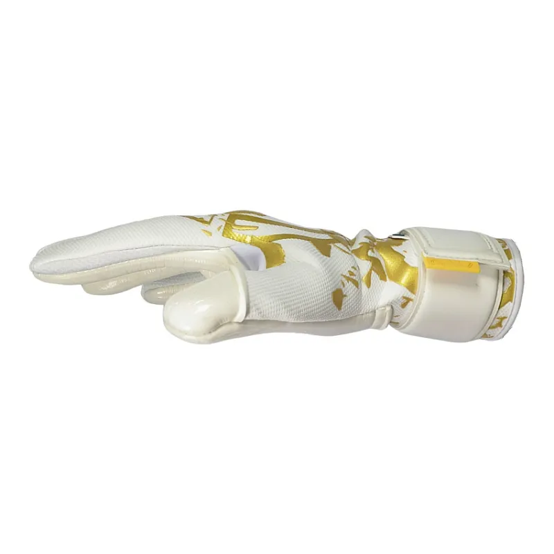 Defense Goalkeeper Gloves Latex Professional Competition Unisex 7 8 9 10 White Gold-3