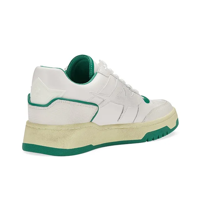 ASH BLAKE Collection Low Top Skateboard Shoes Unisex White Green-2