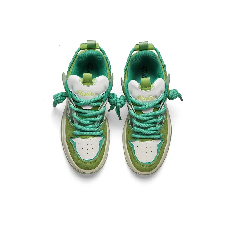 TCELLARS Mid Top Skateboard Shoes Unisex Mint Green Box Limited Edition-3