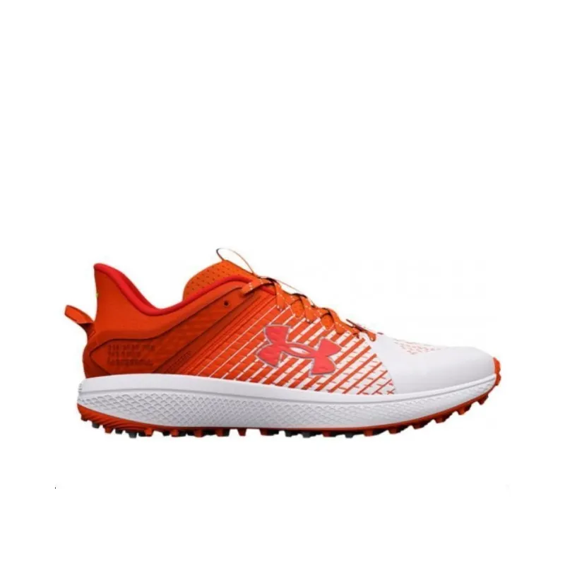 Under Armour Yard Turf Baseball Shoes 'Orange White'-1