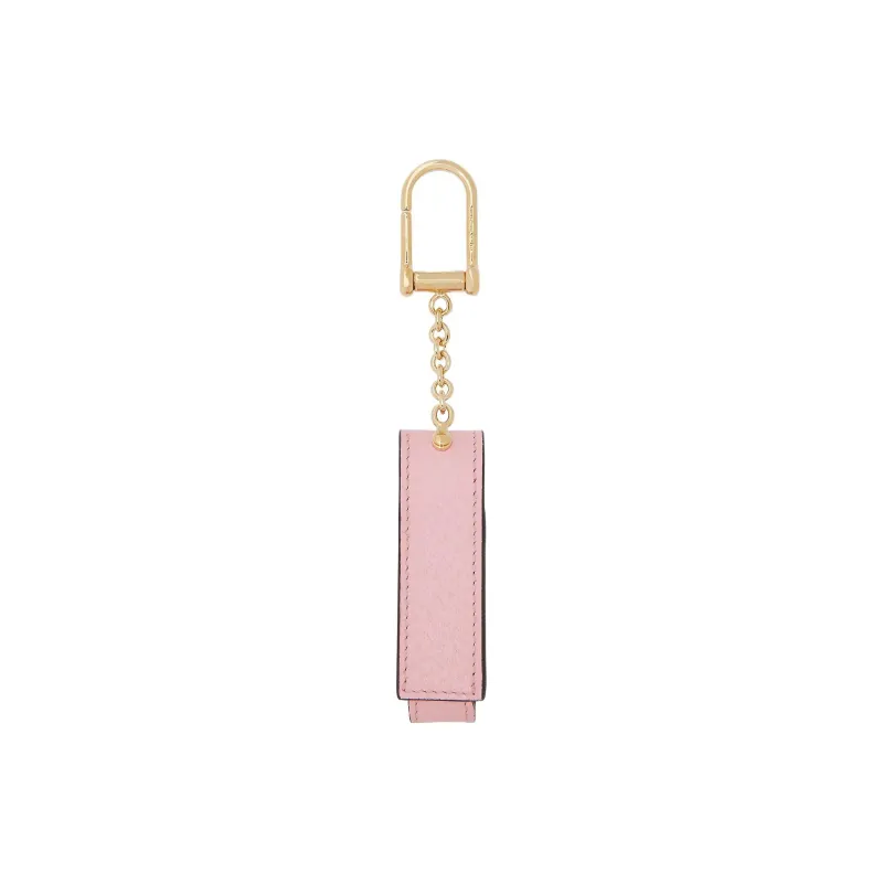 GUCCI Litchi Grain Leather Keychain Bag Accessory Women's Pink-1