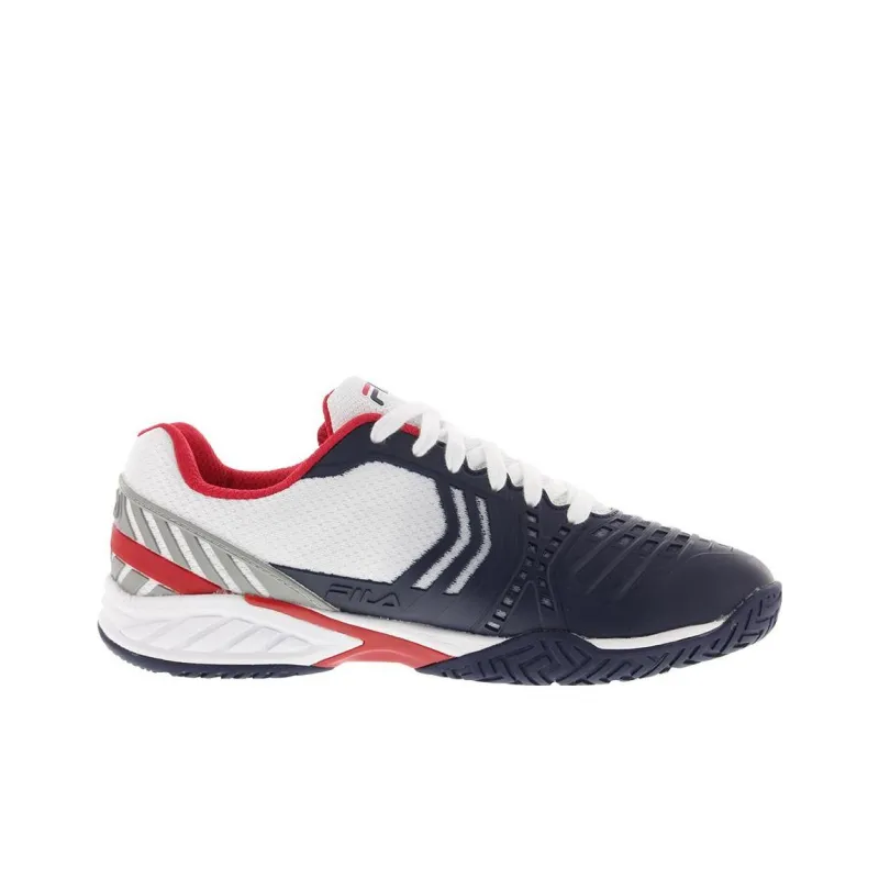 FILA Axilus 2 Cushioning Wear Resistant Low Top Tennis Shoes Men's Blue White-1