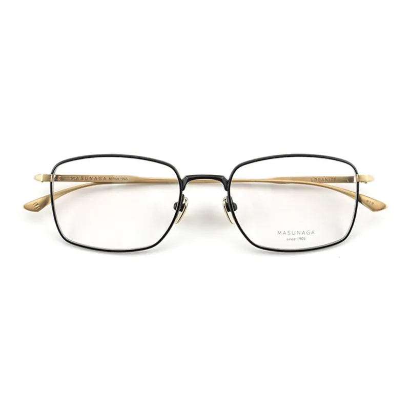 MASUNAGA Titanium Rectangular Eyeglass Frames Unisex Multicolor-1