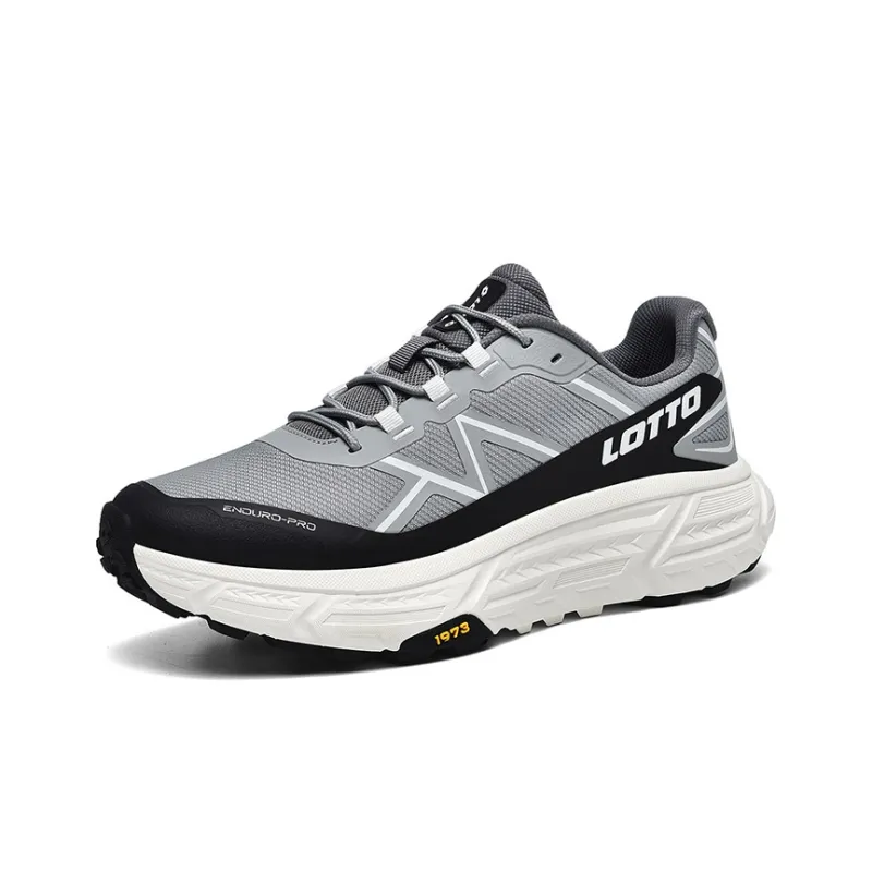 LOTTO Running Shoes Men Low Top Black/Gray/Beige-6