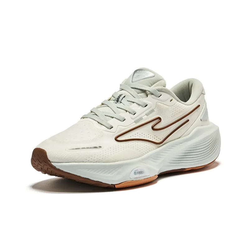 Erke Odd Bullet 5.0 Running Shoes Women's Low Top Microcrystal White Light Gray Green-2