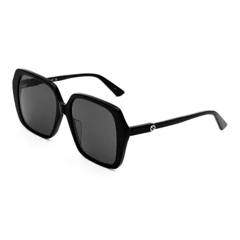 GUCCI Women's Logo Temple Acetate Square Sunglasses