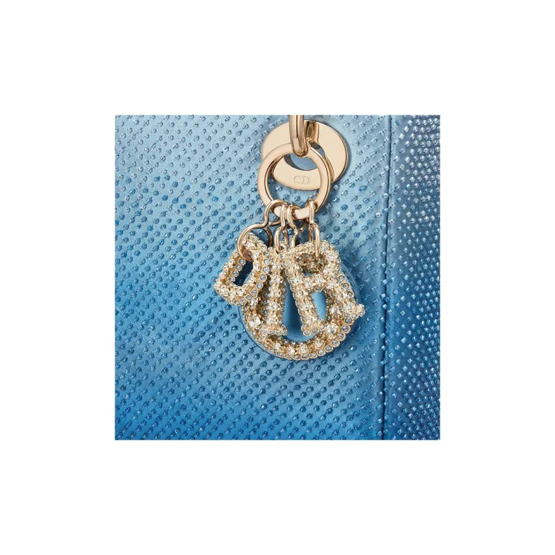 DIOR Lady Dior Sheepskin Shoulder Bag, Crossbody Bag, Handbag Mini Women's Gradient Blue-5