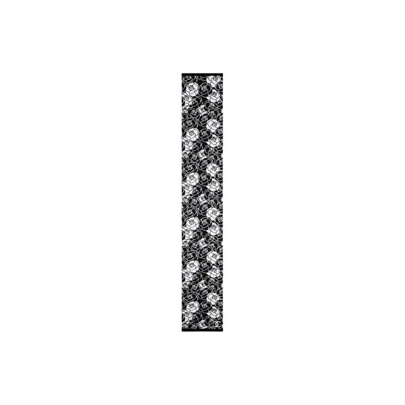 CHANEL Knit Scarves Women's Black-1