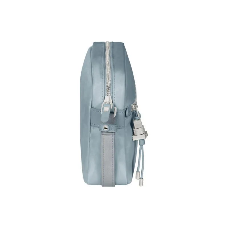 SAMSONITE Nylon Camera Bag Shoulder Bag Crossbody Bag Women's Gray Blue-3