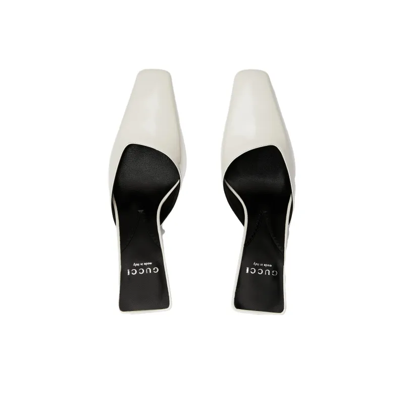 GUCCI Closed Toe Slippers Women's White-2