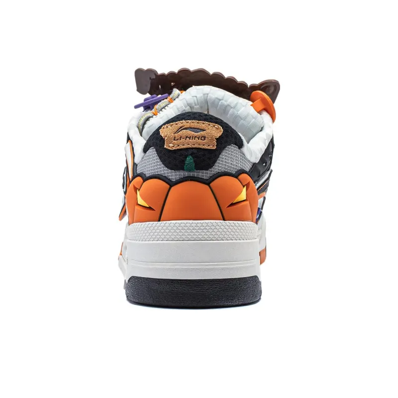 LINING Journey V2 Skateboard Shoes Men Low Top Ecru/Black/Gray-5