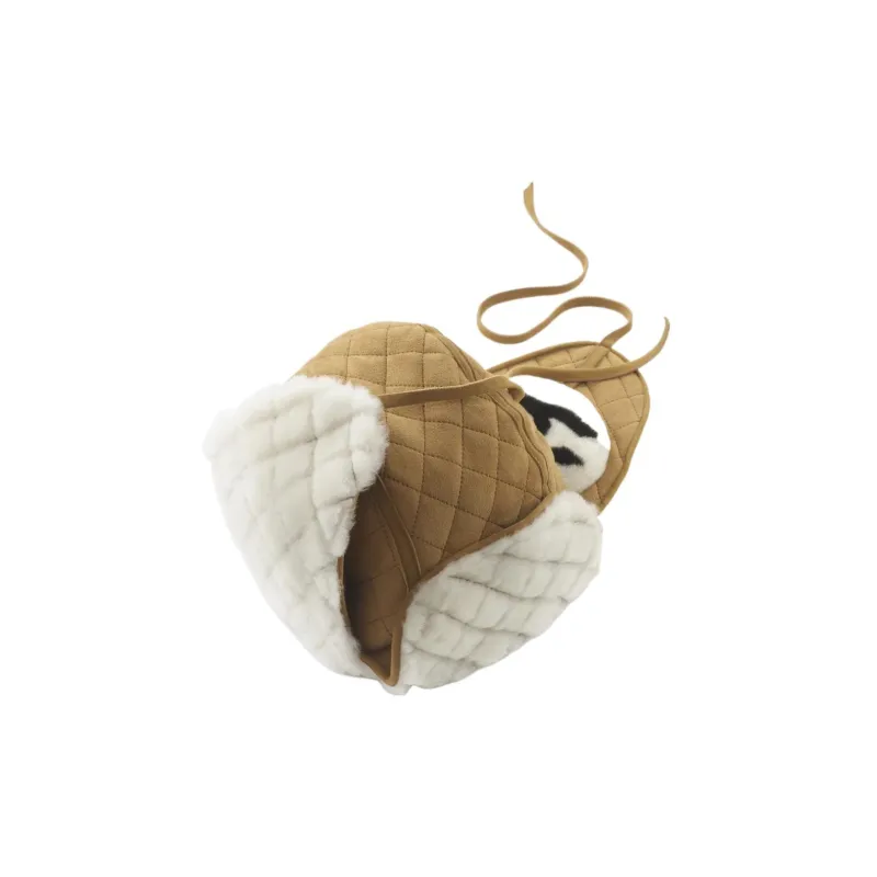 CHANEL Lambskin Trapper Hats Women's Brown-1