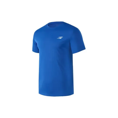 Skechers Basic Exercise Sequence T-Shirts Men Nautical Blue