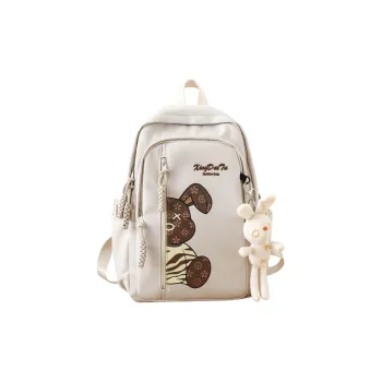 Deli Bear Canvas Backpack Women's Green/Black/Brown/Orange/White/Yellow