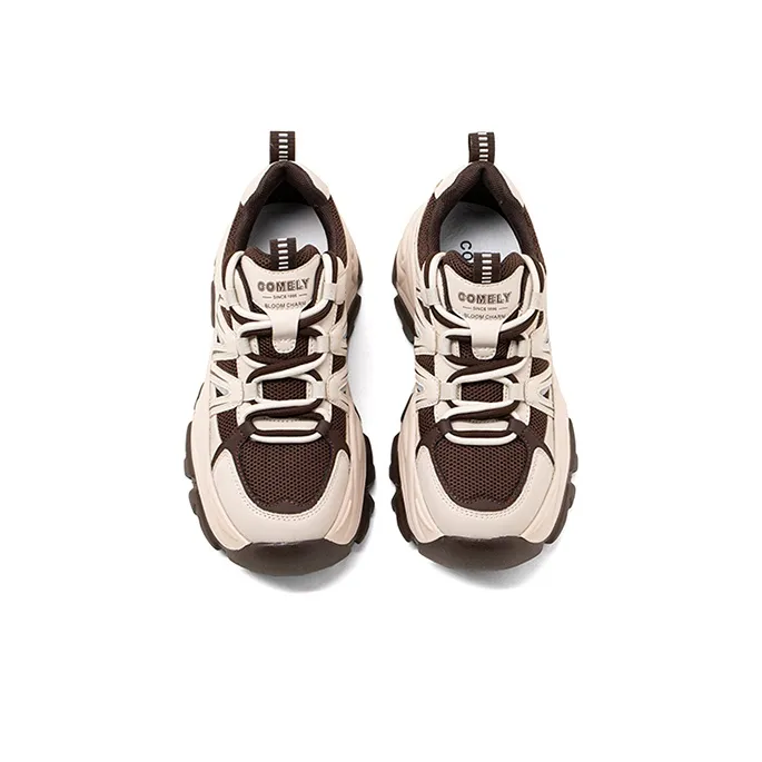 COMELY Breathable Low Top Chunky Sneakers Women's 7cm-2