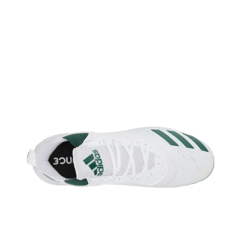 Adidas Adizero AG Rubber Short Studs Durable Breathable Soccer Shoes Unisex White-3