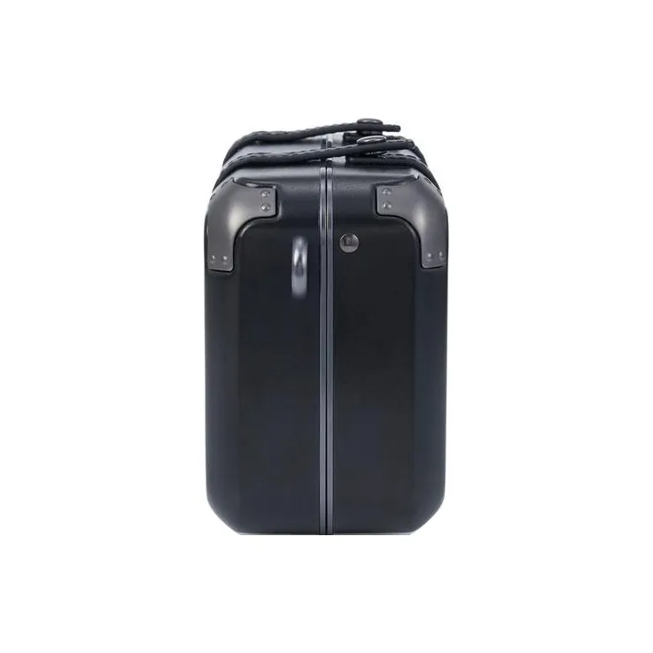 SAMSONITE Polyester With Leather Box Bag, Shoulder Bag Unisex Black-3