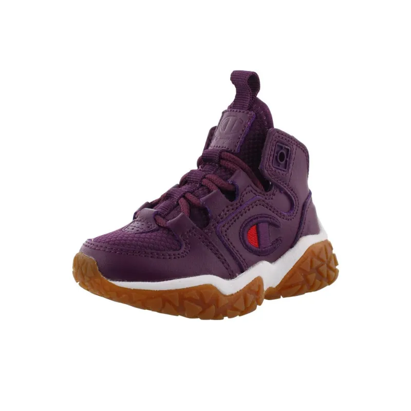 Champion Tank Grid Cushioning Wear Resistant Low Top Casual Shoes Women's Purple Brown-2