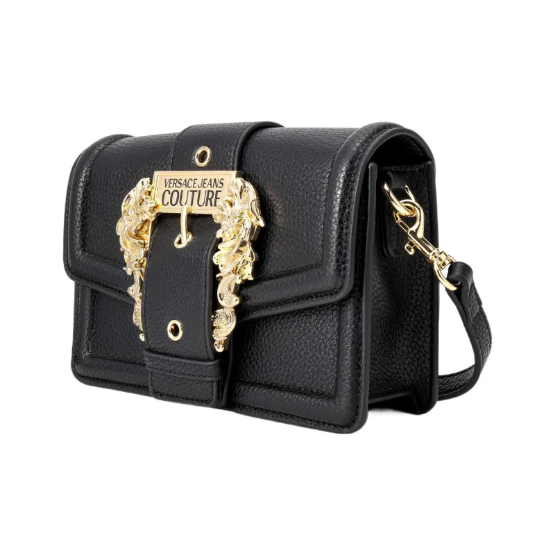VERSACE JEANS COUTURE Polyester Handbag, Shoulder Bag Women's Black-5