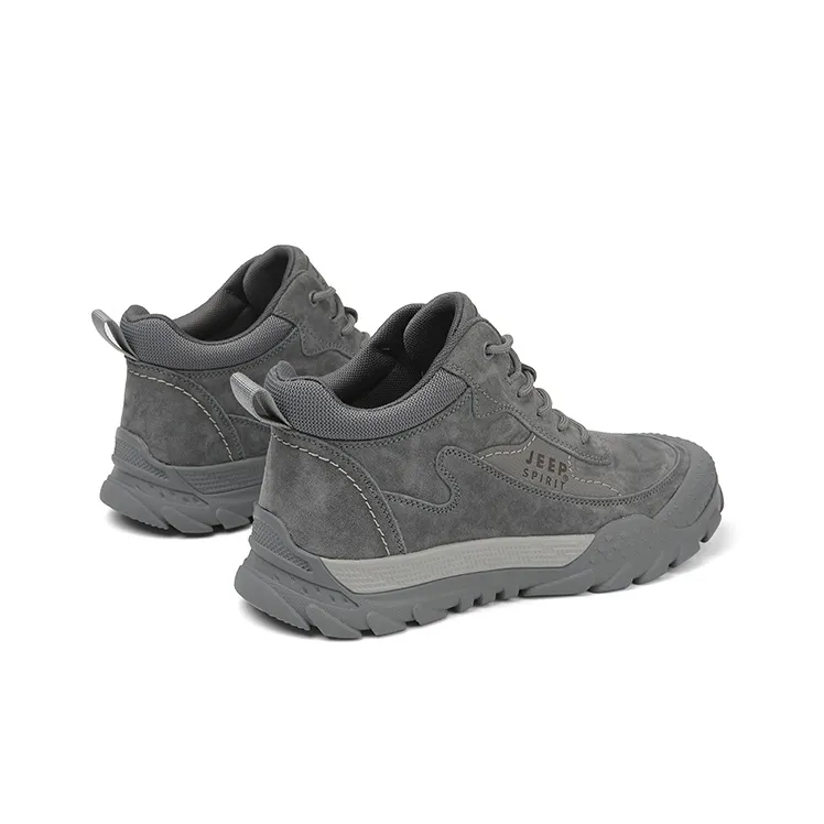 JEEP SPIRIT Waterproof, Abrasion Resistant, Slip Resistant Ankle Length Outdoor Boots Men's Gray-4