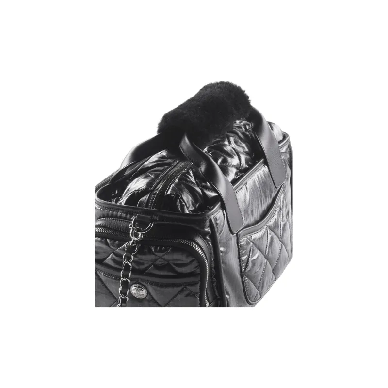 CHANEL Nylon Bowling Bag, Handbag, Shoulder Bag, Crossbody Bag Tubas Women's Black-2