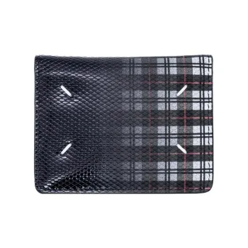 Maison Margiela Leather Wallets Card Holders Unisex Black