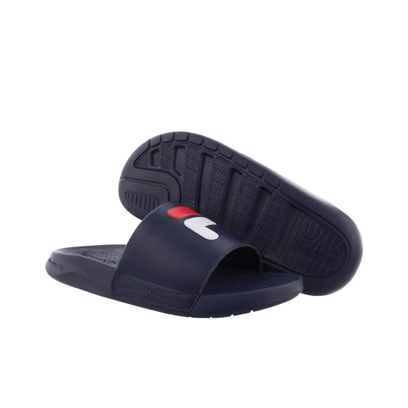 FILA Rubber Sole Slide Slippers Men's Black-4