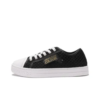 VERSACE JEANS Couture Low Top Skateboard Shoes 3cm Women's Black