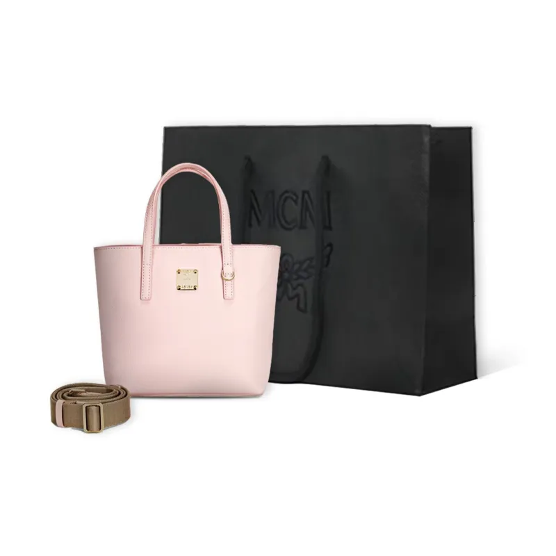 MCM Cow Leather Tote Bag, Shopping Bag, Shoulder Bag, Crossbody Bag, Handbag Mini Women's-7