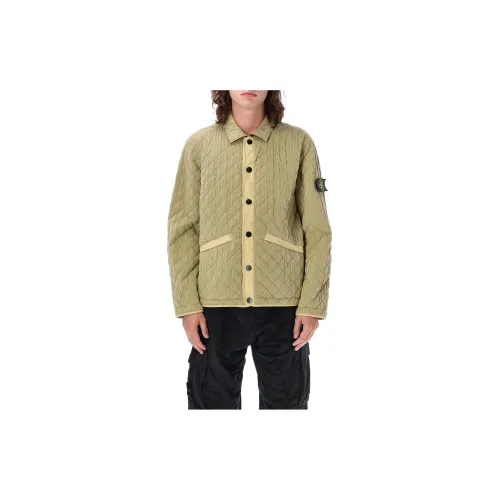 STONE ISLAND Jackets Men Yellow