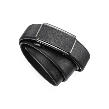 FAIRWHALE Brand High End Automatic Buckle Cow Leather Belts Men's Width 3.5CM