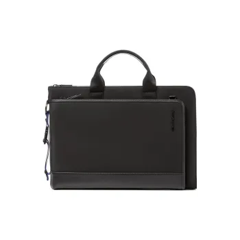 SAMSONITE Nylon Spell PU Portable One Shoulder Crossbody Briefcases Regular Men's Black