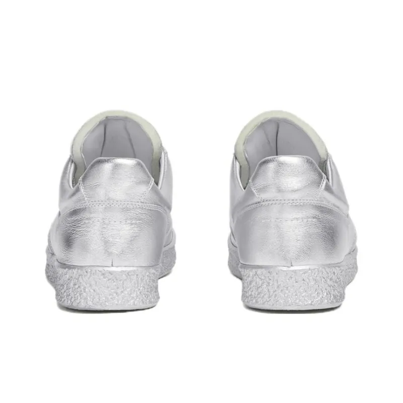 MM6 Maison Margiela Low Top Skateboard Shoes Men's Silver-3