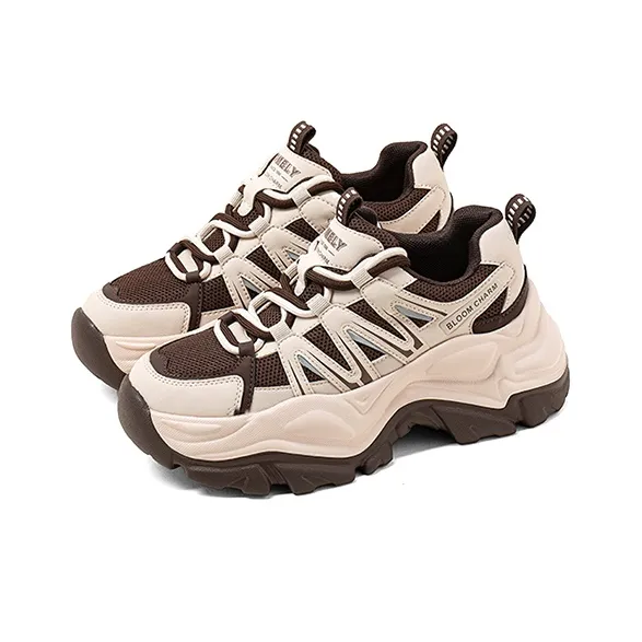 COMELY Breathable Low Top Chunky Sneakers Women's 7cm-1