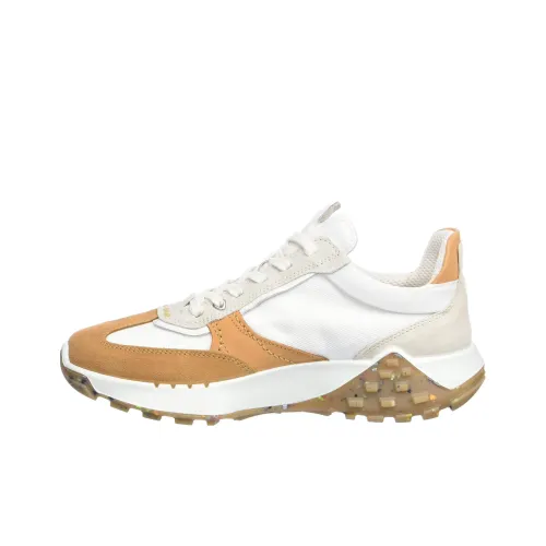 Ecco Casual Shoes Men Low Top White Brown